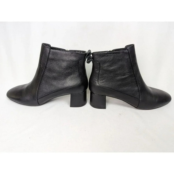 Jack Rogers sz. 11 M Berkley Black Pebble Leather Ankle Boots Booties Classic - Picture 5 of 9